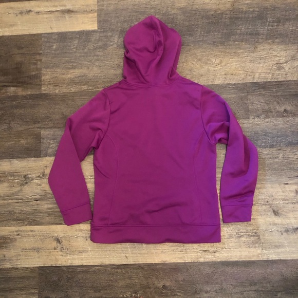 Girls size XL (18) the north face hoodie sweatshirt purple EUC - Picture 5 of 7